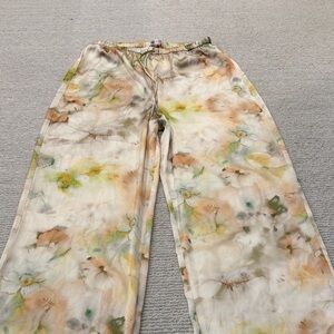 Zara floral silk pants or pajamas new